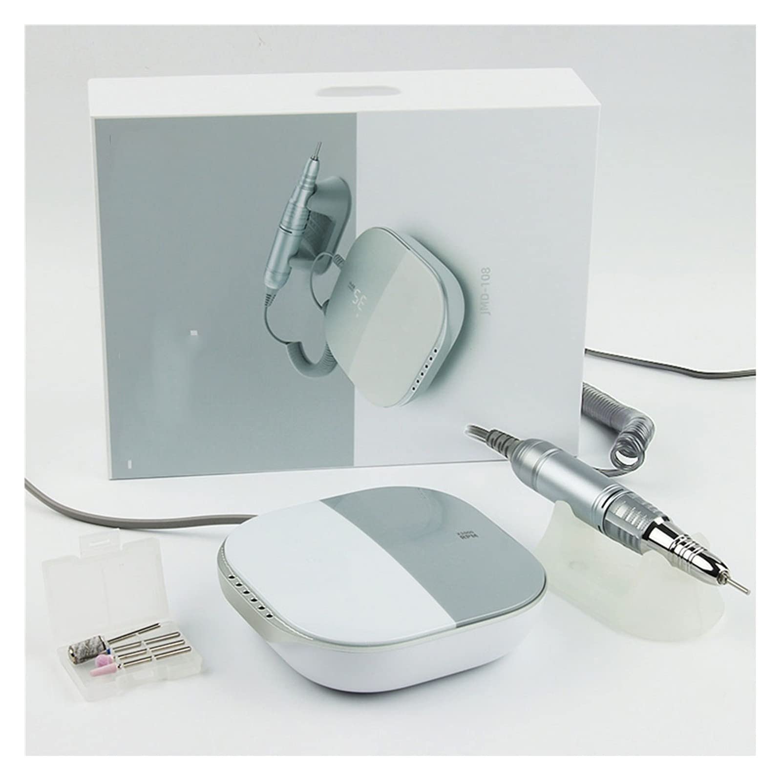 Lime elettriche per Unghie Trapano Elettrico per Unghie 35000 Giri/min Lima elettrica Display HD Penna per Manicure in Metallo Levigatrice Professionale per Tor