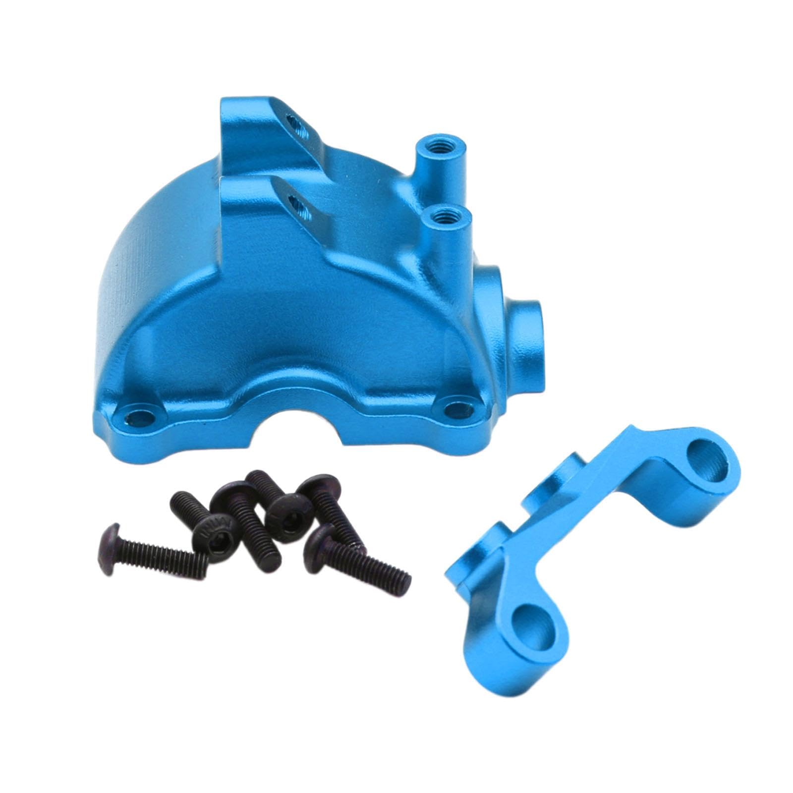 Tapa de Caja de Cambios de Diferencial para Coche RC 1:10, Piezas de Repuesto Profesionales con Soporte de Brazo para Camiones Oruga TT02, Accesorios, Azul