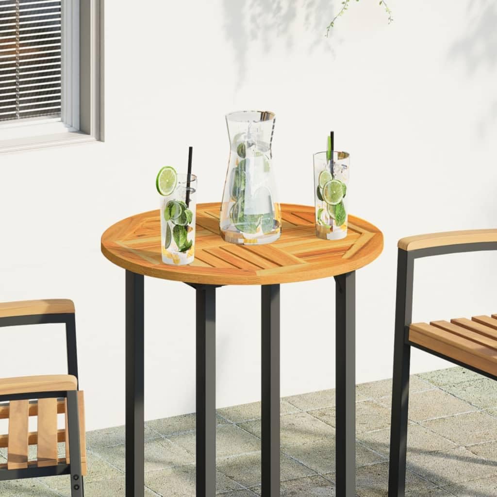 vidaXL Rundtischplatte aus Akazienholz, Ø 60 cm