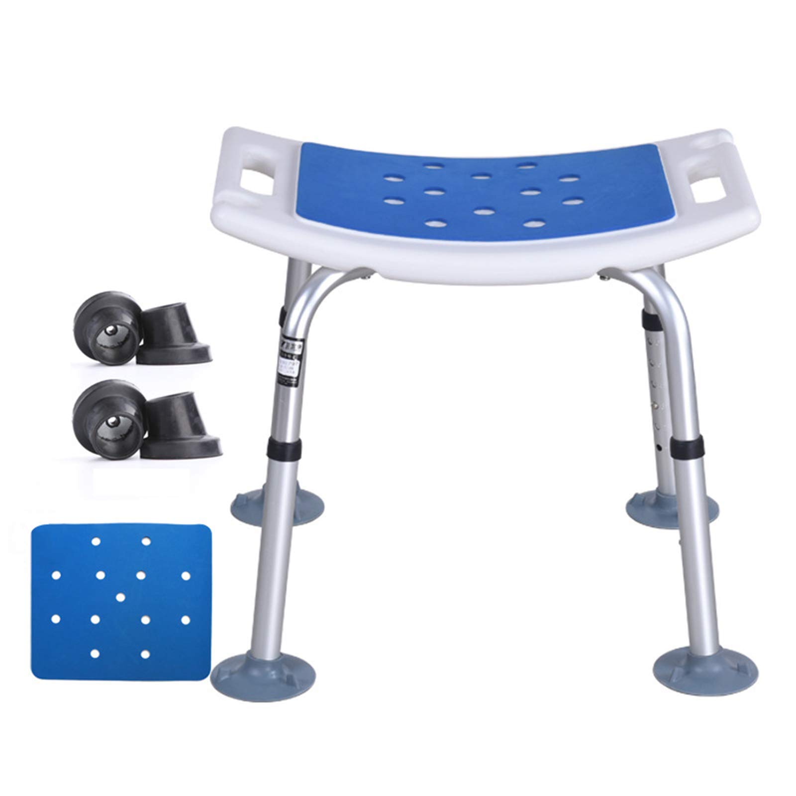 Silla de Ducha para Ancianos con Brazos Ajustables en Altura, para Personas Mayores discapacitadas Asientos de Ducha asistidos para Ducha Elevadores de bañera Taburete de Ducha de