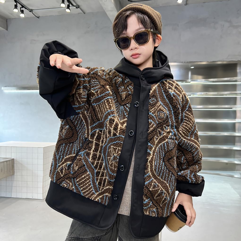 [ANGELCITY] 子供服 ボアジャケット 男の子 ボアコート キッズ フリースジャケット もこもこ パーカー ブルゾン 子供