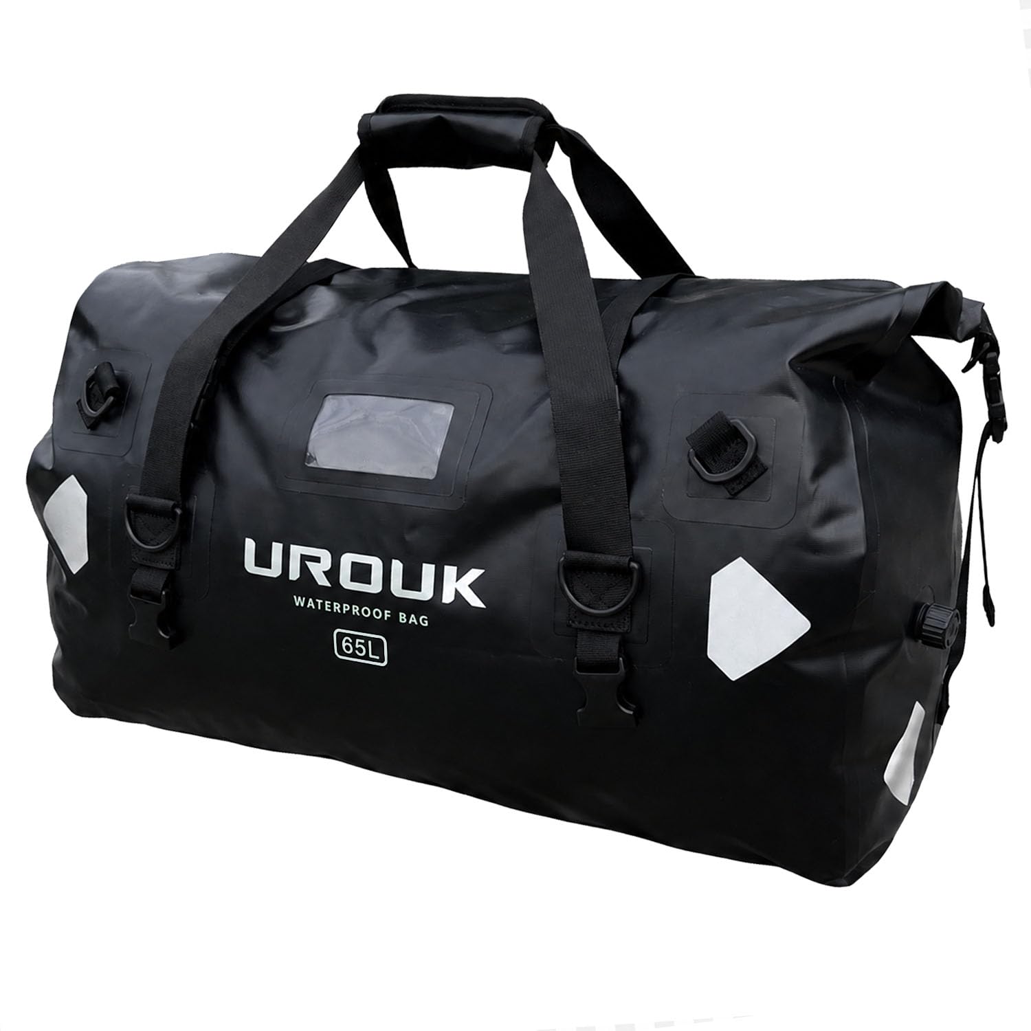 wasserdichte Rucksack 40L 66L 90L wasserdichte Reisetasche, Hecktasche Motorrad Duffel Bag mit Innentasche und Rolltop, Seesack für Motorradfahren, Angeln, Voyager, Camping, Rafting