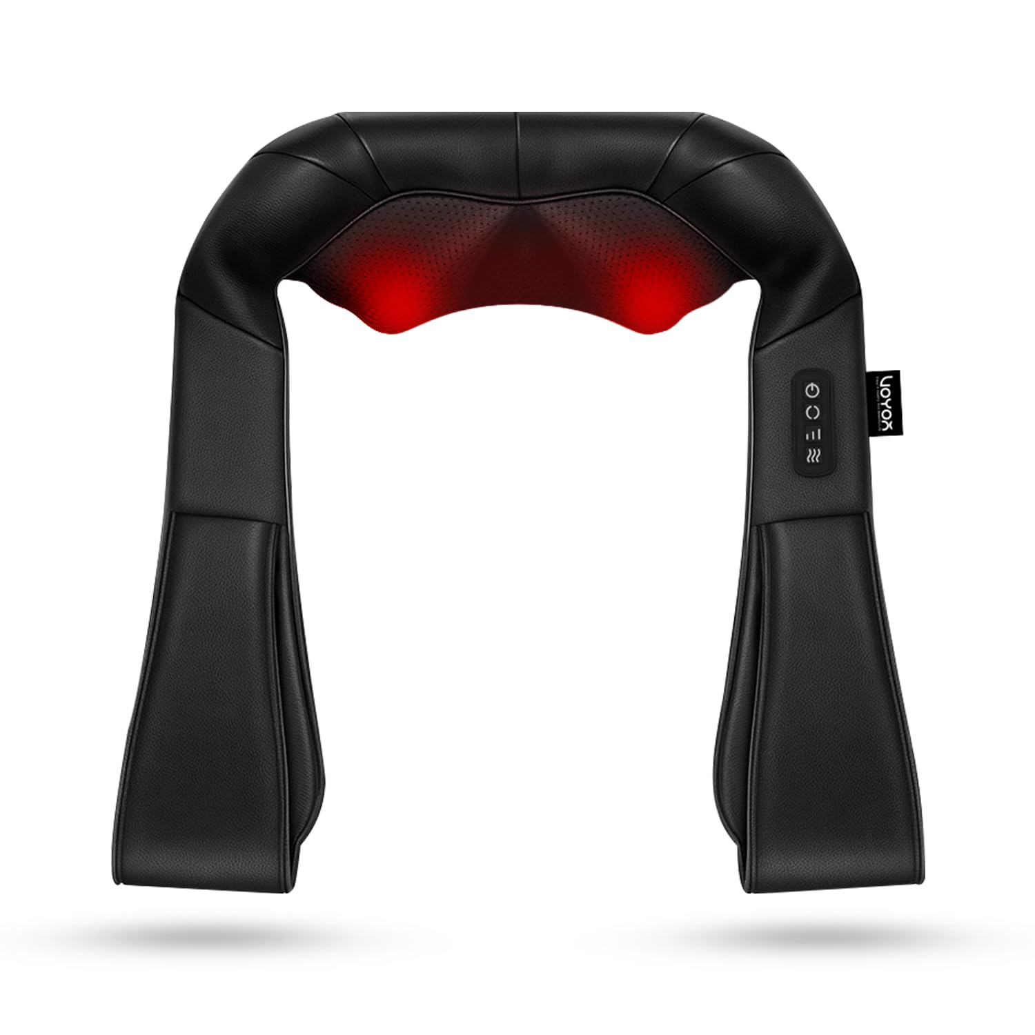 Masajeador Cervical Shiatsu Eléctrico para Cuello y Hombros Negro