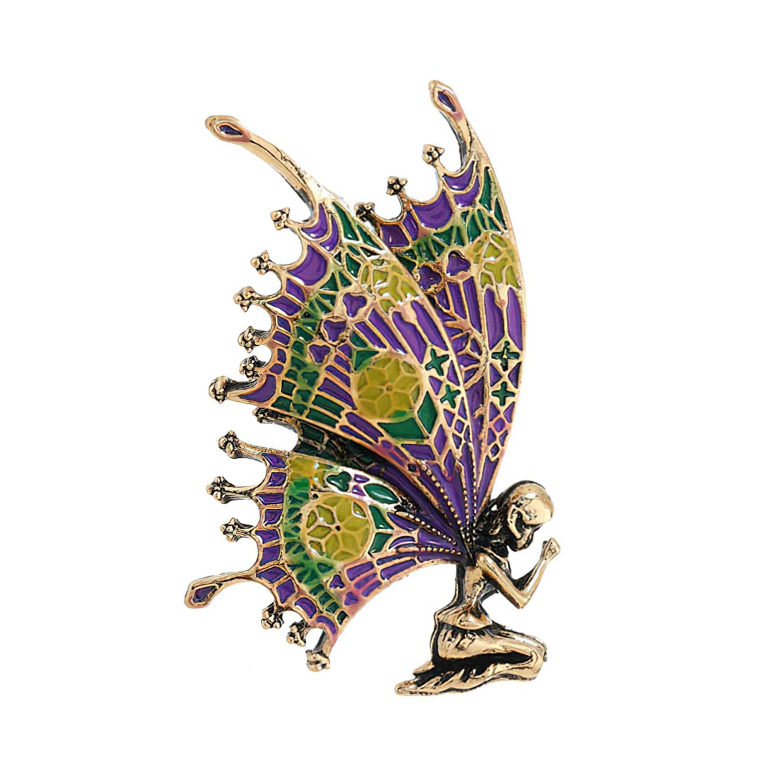 Angel's Prayer Brooch Butterfly Corsage Colorful Enamel Pins for Women, Alloy Steel, no gemstone-image-36