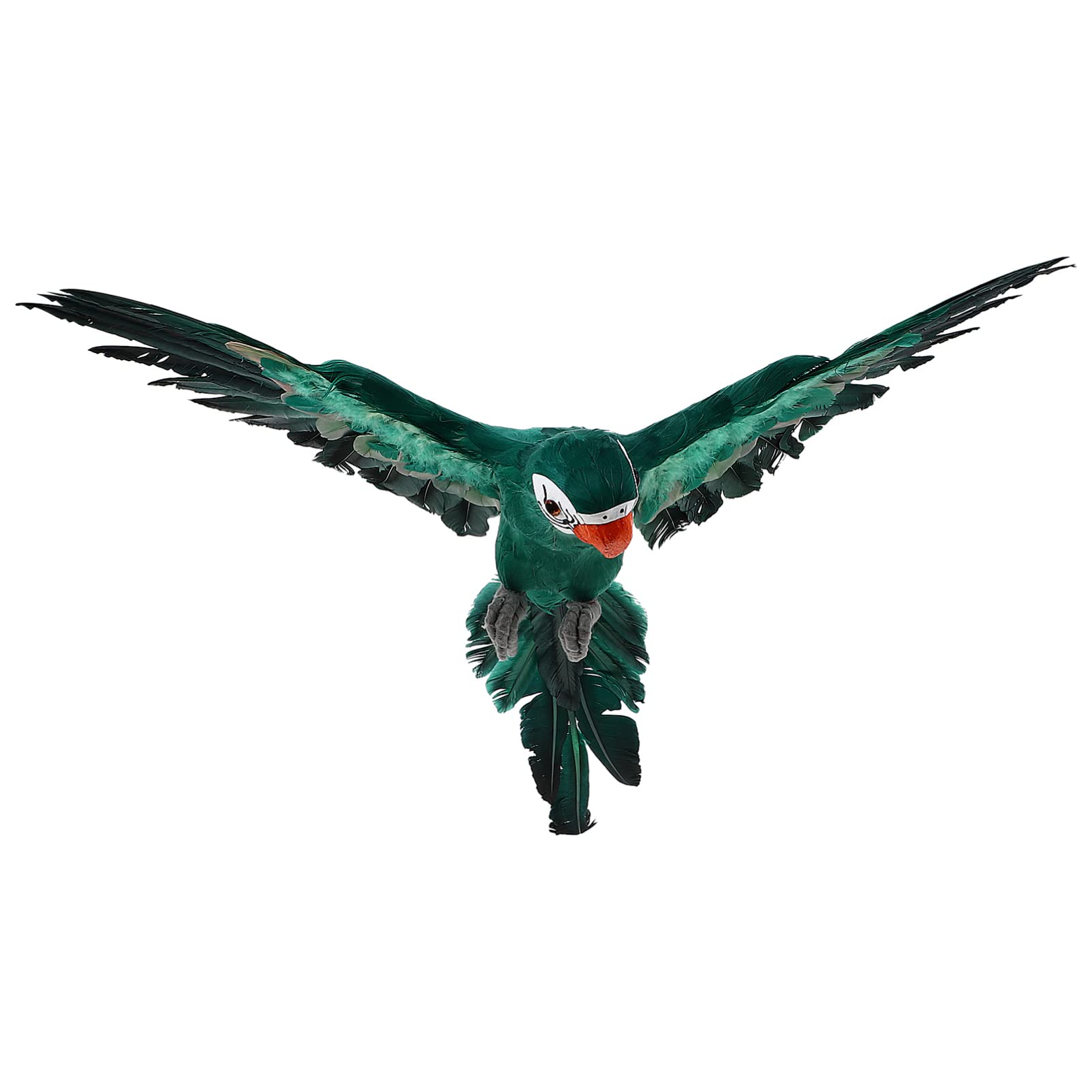 Pappagallo Finto Decorativo Verde, Statuetta Realistica per Giardino