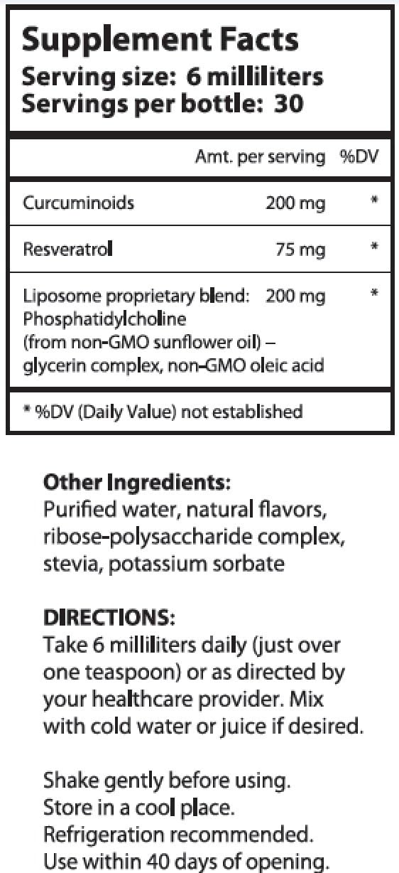 Liposomal Curcumin (Tumeric) and Resveratrol, Two Powerful antioxidants, Alcohol Free, No Soy or Gluten, Non-GMO Sunflower Oil - Image 4