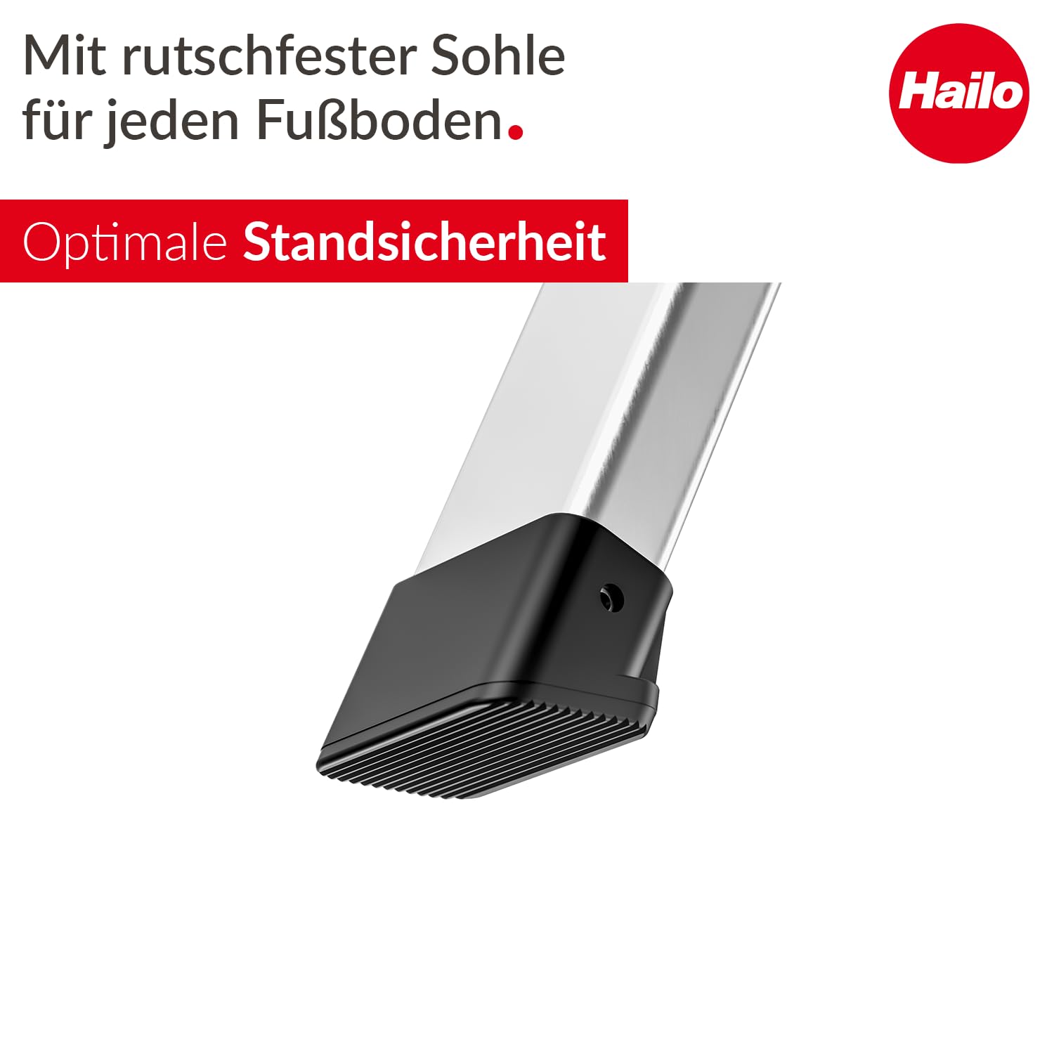 Selekta by Hailo | Alu-Sicherheits-Trittleiter | DK40 Basicline Design | Steighilfe 2 stufig