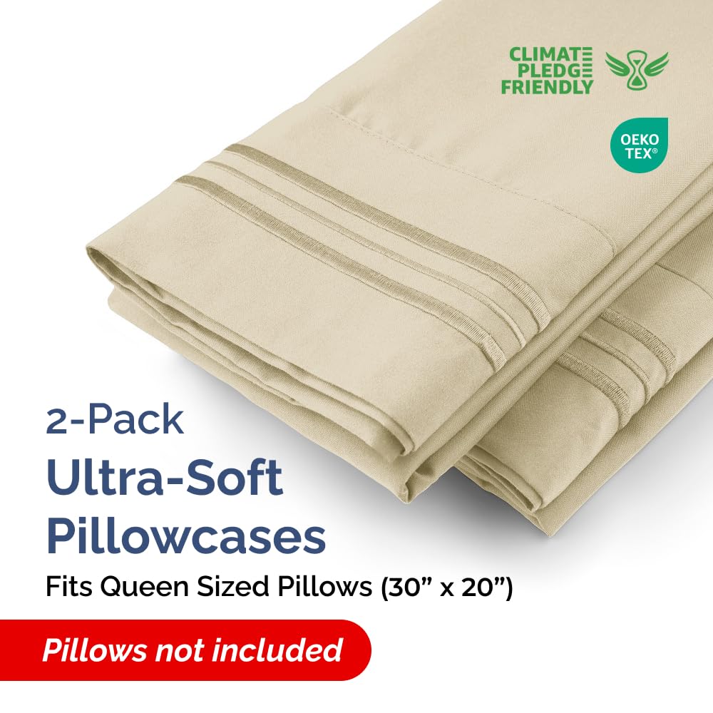 Snapklik.com : Queen Pillow Cases Set Of 2 - Ultra Soft Hotel Quality ...