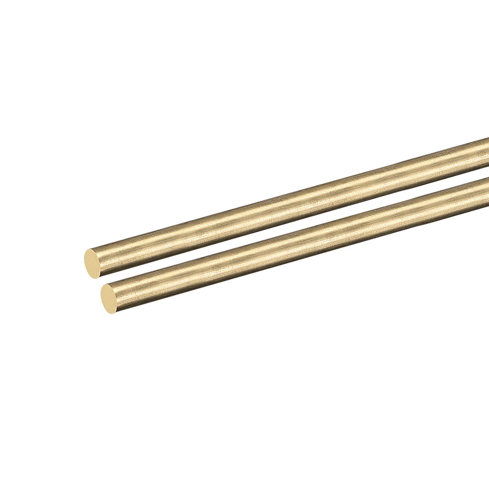 DMiotech 2 szt. 4 mm x 200 mm masywny pręt okrągły mosiądz drążki tokarskie mosiądz