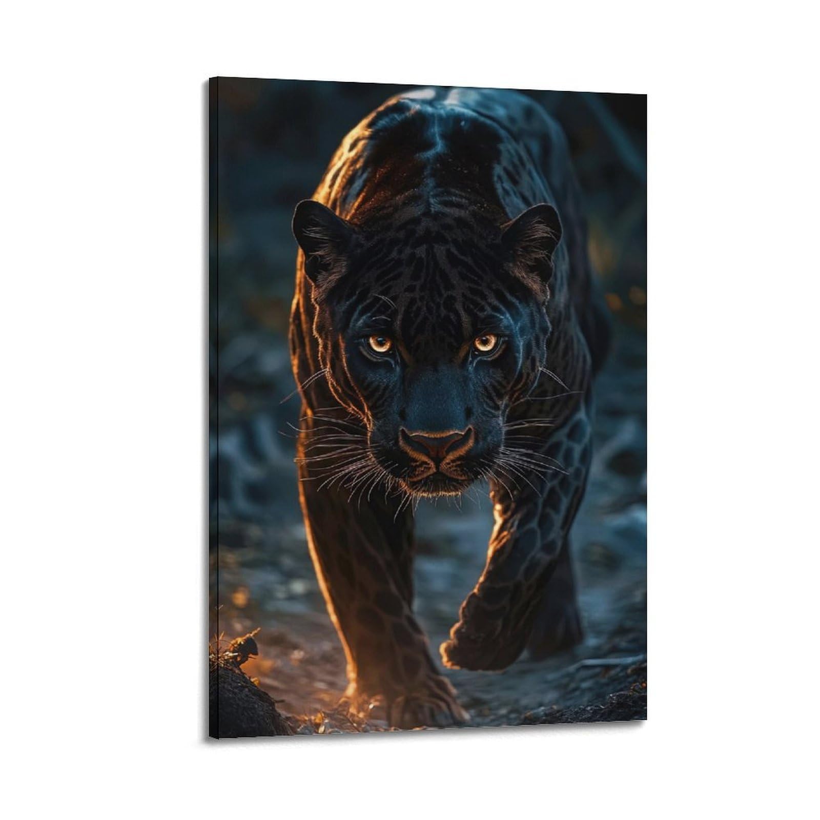 CPGLJD Animal Artwork Poster Fierce Leopards Poster Decorative Painting Canvas Wall Posters And Art Picture Print Modern Family Bedroom Decor Posters 20x30inch(50x75cm)