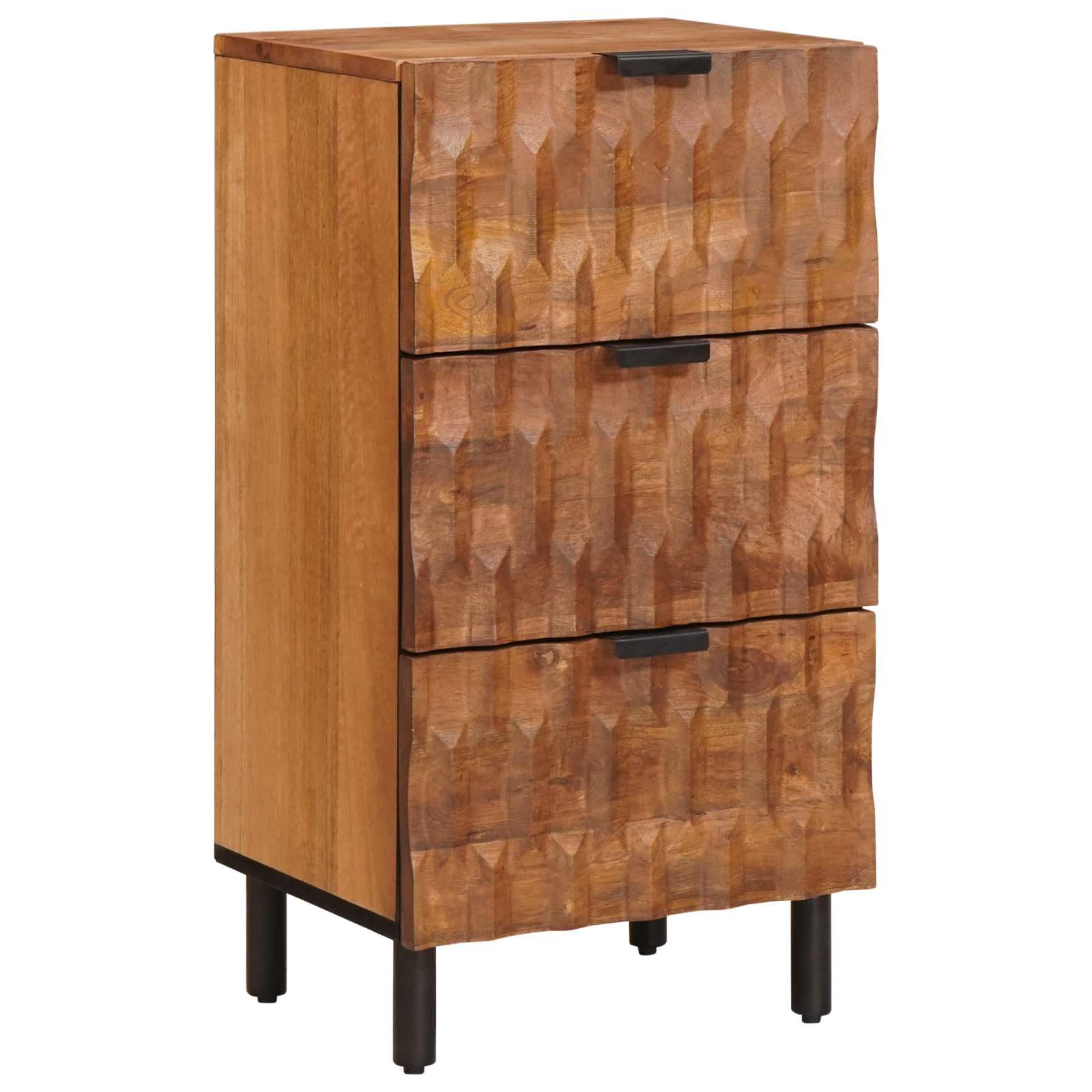 vidaXL Sideboard mit Speicher Akazienbraune Oberfläche 40 x 33 x 75 cm