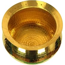 PEAKHILL_Brass Handi for Cooking Food Brass Handi for Cooking | Brass Utensils for Kitchen Cooking Small 2 Litre
