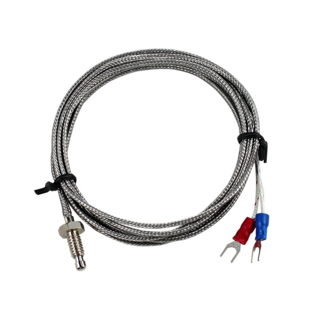K-Type Thermocouple with braided cable and spade connectors