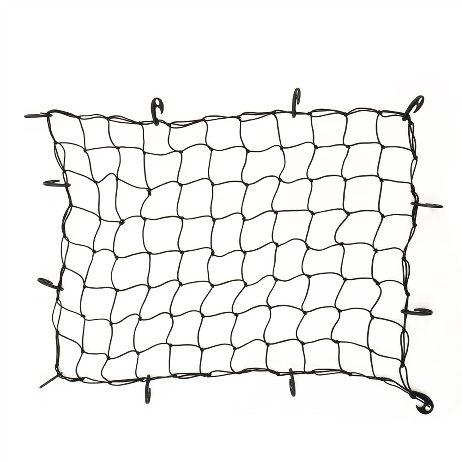 Portatutto Reti per Bagagliaio 120x90 Cm Portaoggetti per Bagagli Organizzatore di Carico Rete A Rete Elastica con Ganci Accessori Interni per Auto Universali Barre Tettuccio