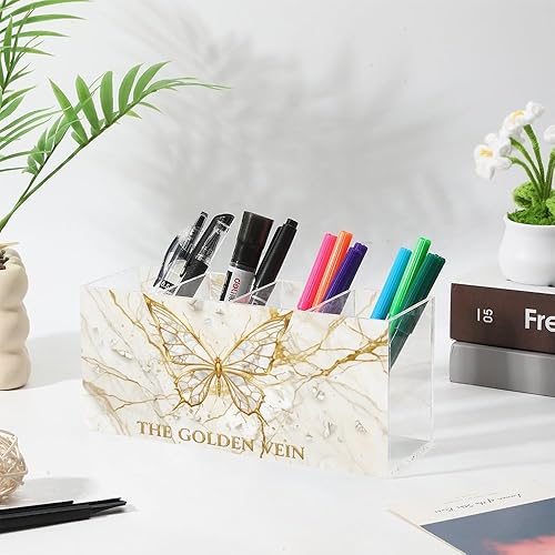 Miniatura 3 de Cool Butterfly Acrylic Lip Stick Holder Organizer With 4 Compartments Makeup Organizer Cheap Lip Liner Storage Bow Office Supplies Crayon Storage