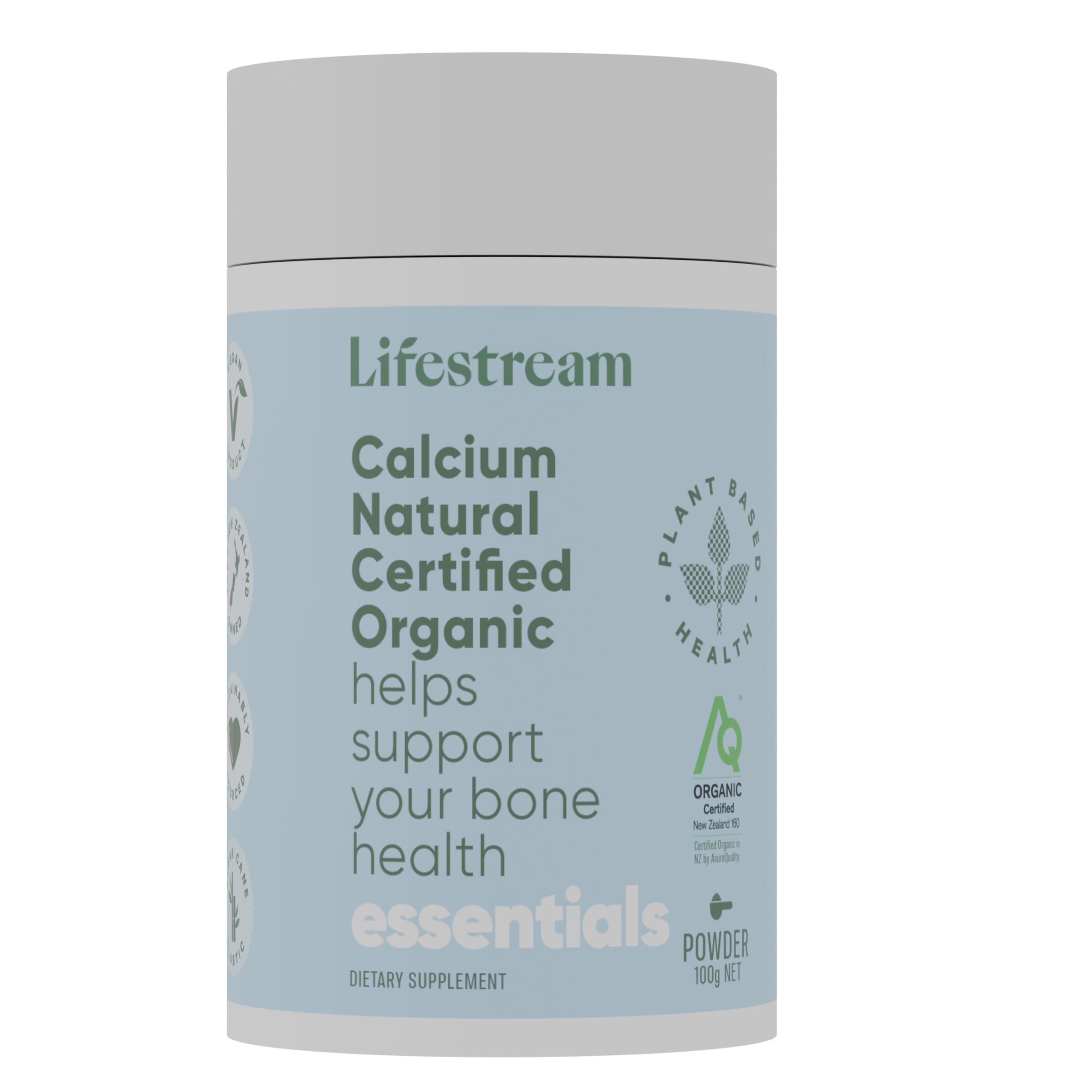 Lifestream Natural Calcium Powder, 100g