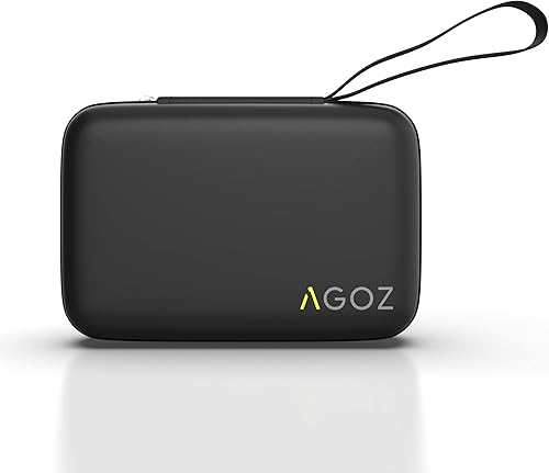 AGOZ Funda de juego de cartas compatible con tarjetas de Pokémon, soporte resistente al agua con correa para la muñeca, funda de transporte para