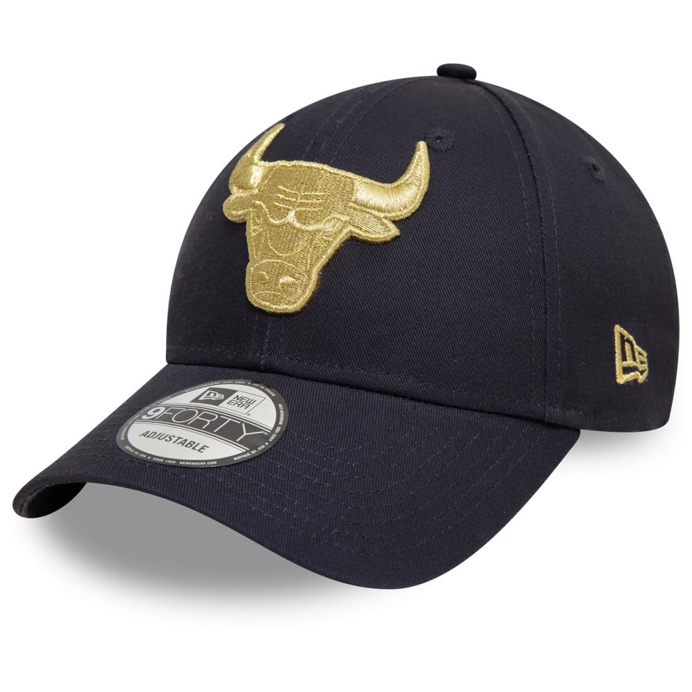 New Era Baseball Cap Metallic 9Forty Chicago Bulls Navy Metallic