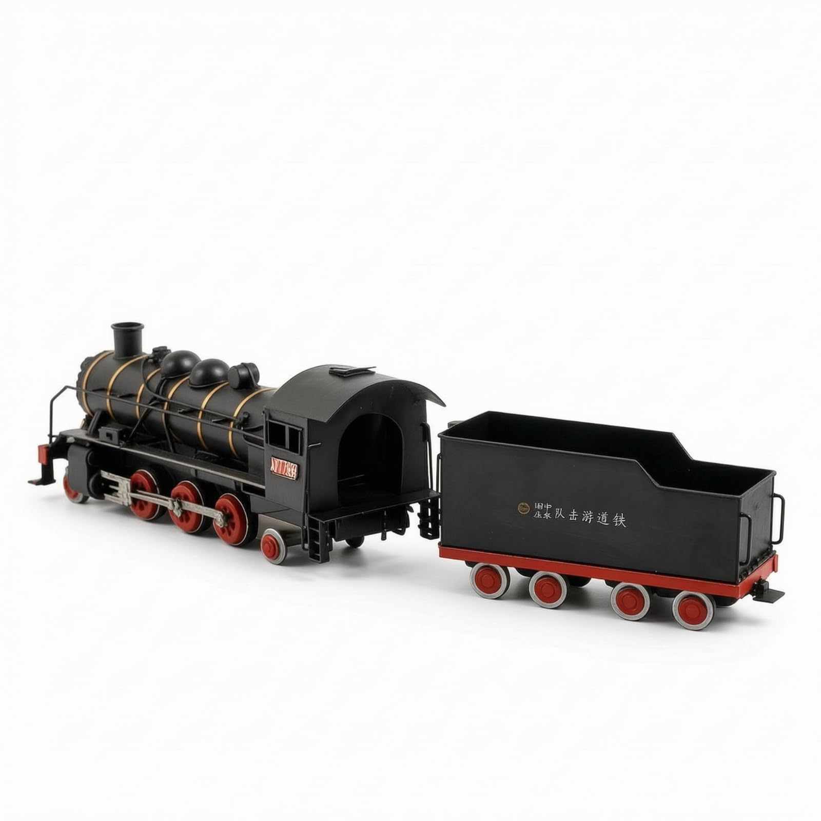 Black Steam Locomotive Model Iron Vintage Train Ornament Handmade Metal Locomotive Model Industrial Inspired for Home Decoration, Black|Home & Kitchen | Home Improvement| Home Improvement-image-9