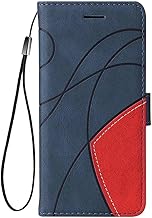 SEAHAI Case for HONOR X5C Plus Leather PU Wallet Book Folio Stand View Case, Ultra-thin Shockproof Cover Kickstand with Credit Card Slots/TPU Shell/Magnetic Close - Blue