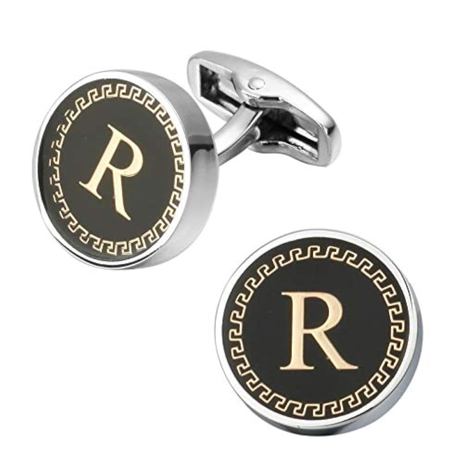 Exclusive Collection Alphabet Letters Stainless Steel Statement Cufflinks for Men