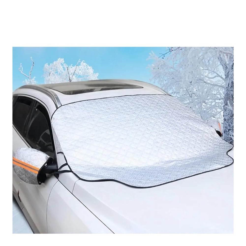 Housse de Protection pour Pare-Brise Couverture Pare-Brise Voiture Couverture Pare-Brise d'hiver Universelle Couverture Complète Neige pour SUV Voiture Van Camion MPV Protection Pare Brise Hiver