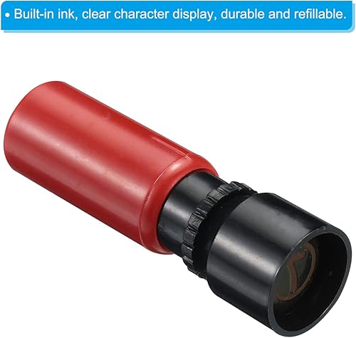 Miniatura 4 de PATIKIL Sellos de números autoentintados, número 7, 0.27 pulgadas, sello de tinta de número con círculo para profesor, sello inicial para cuaderno