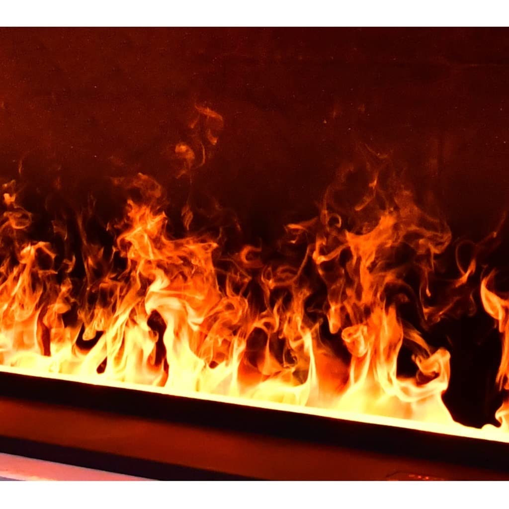 Fuoco Finto Camini Elettrici Incorporati Umidificatore Atomizzazione Camino Elettrico Simulazione 3D Fiamma Telecomando E Controllo Touch Screen Mobili per Il Soggiorno(A)