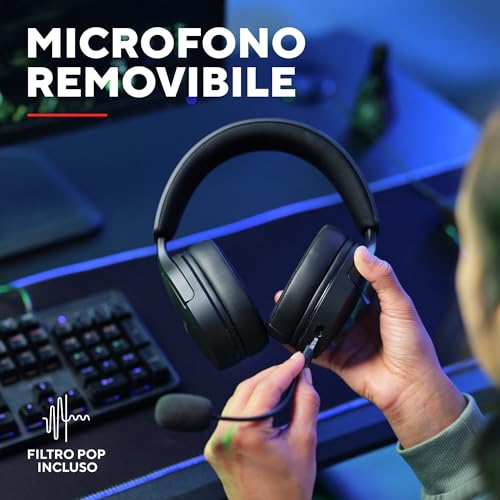 GXTrust 490 Fayzo Cuffie Gaming USB con Audio Surround 7.1, Driver 50 mm, 85% Plastica Riciclata, Illuminazione RGB, Over-Ear Cuffie con Microfono Noise Cancelling per PC PS5 - Nero - Cuffia gaming - Immagine 5