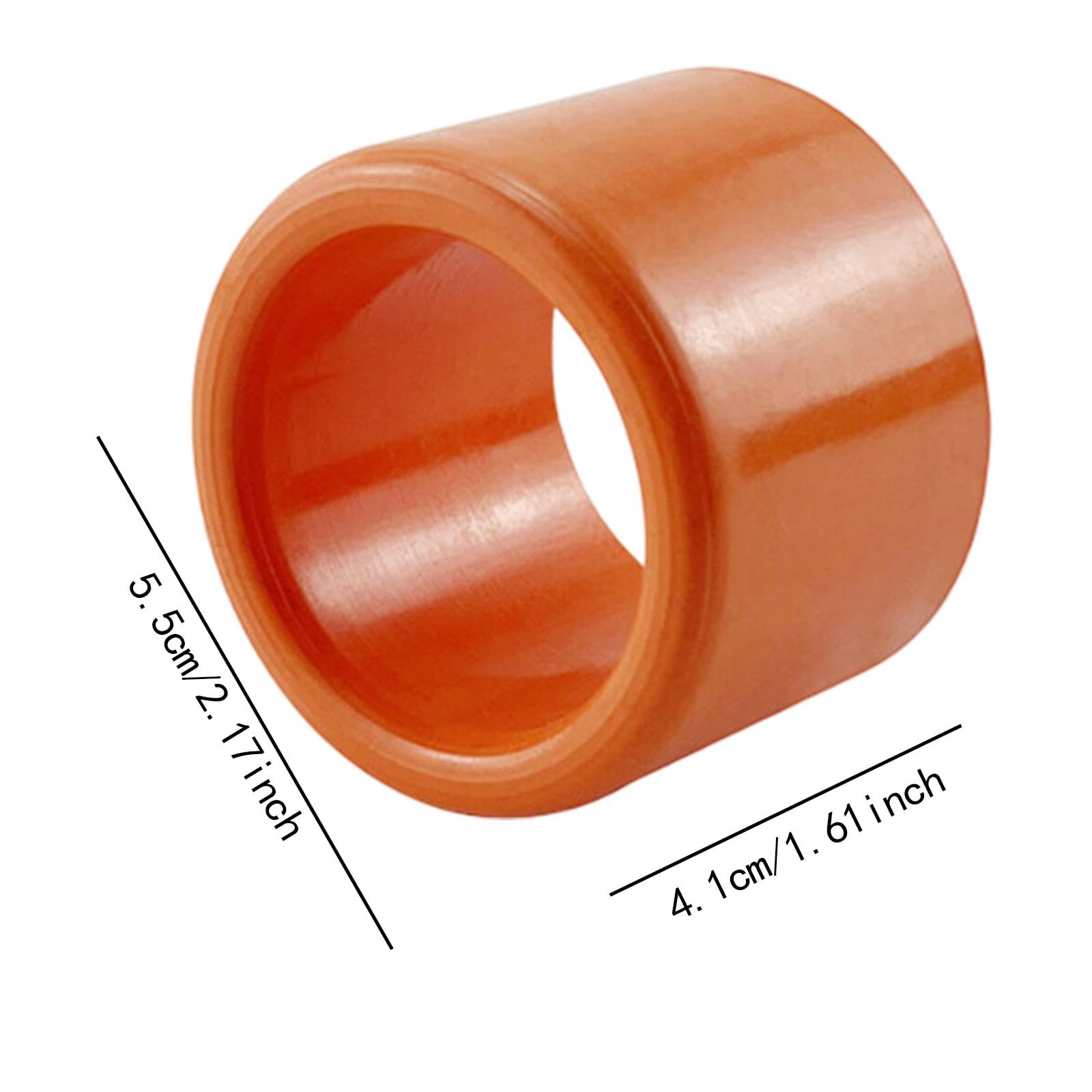 YIJU 5Pcs Fishing Rod Holder Tube Insert Protector Accessories Replace Part 1.5mm Wall Boat Portable Pole Rack Insert Protector , Orange