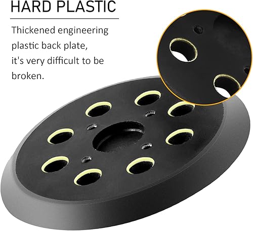 Miniatura 3 de Reemplazo de almohadilla de lijado de 5 pulgadas, compatible con lijadoras de órbita aleatoria Ridgid R2600, R2601