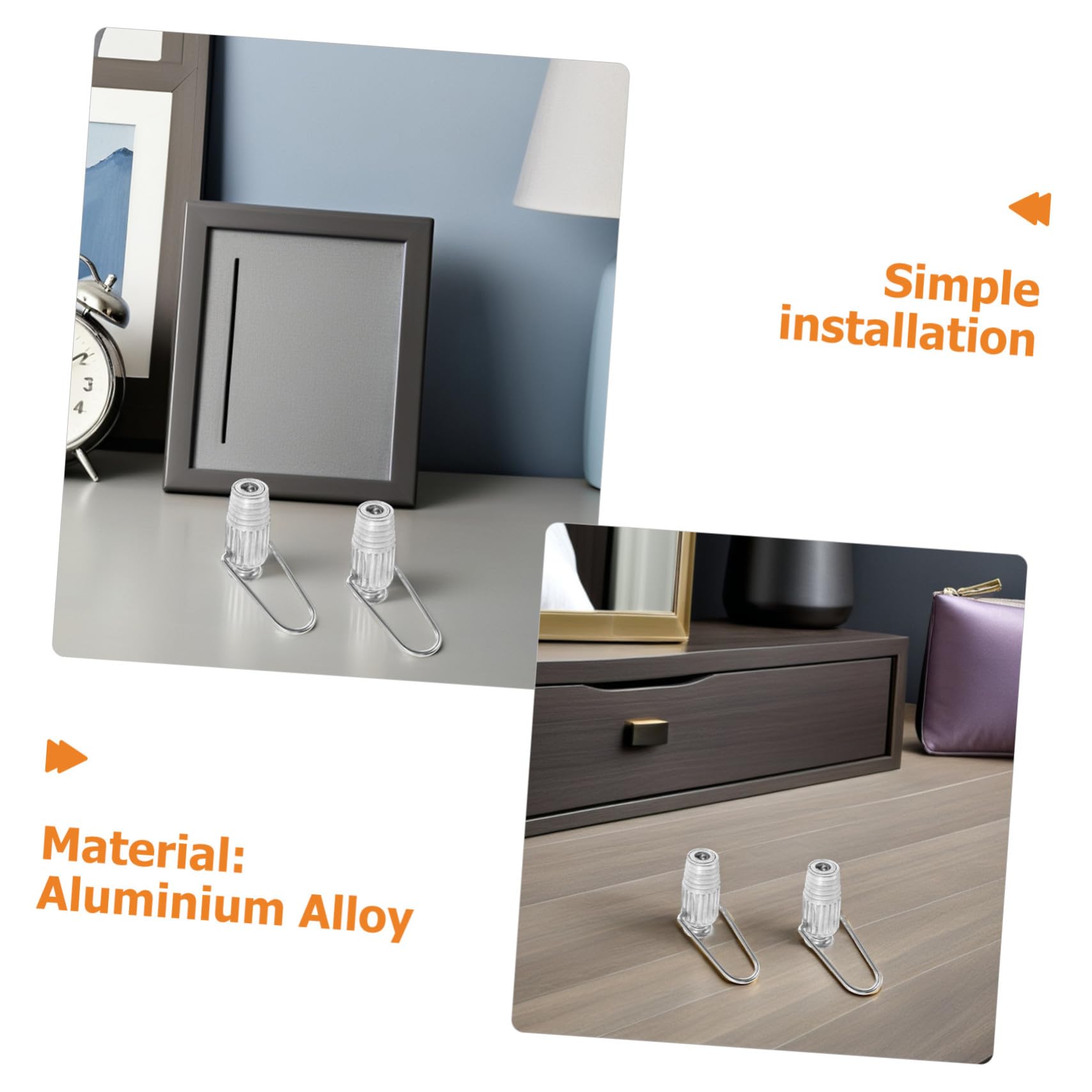 Wäscheleinenspanner 6 Stück aus Aluminiumlegierung Silber für Wäscheleine | Einfache Montage, für Drinnen und Draußen, zur Regulierung Fester Wäsche und Kleidung