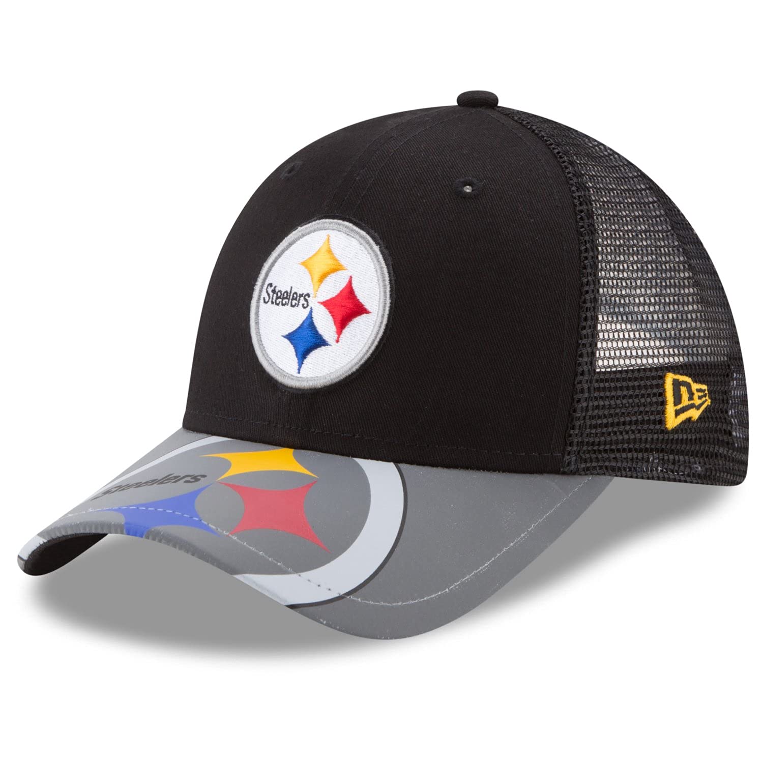 New Era Trucker Snapback Cap Reflect Pittsburgh Steelers - One Size
