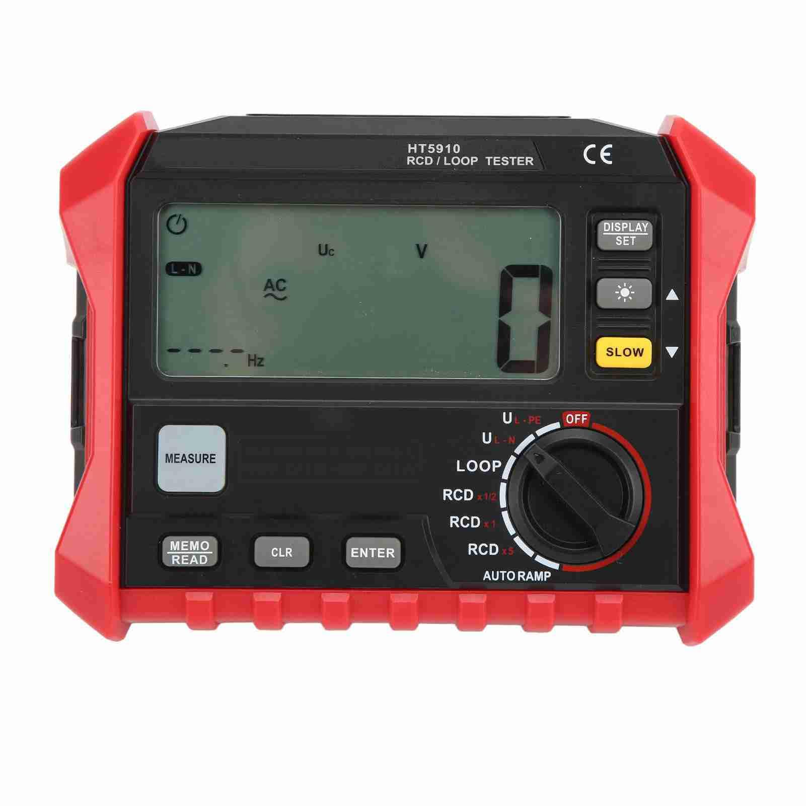 Eujgoov Digitales Isolationsprüfgerät RCD Tester Automatisches Schleifenimpedanzmessgerät für Elektroinstallationen
