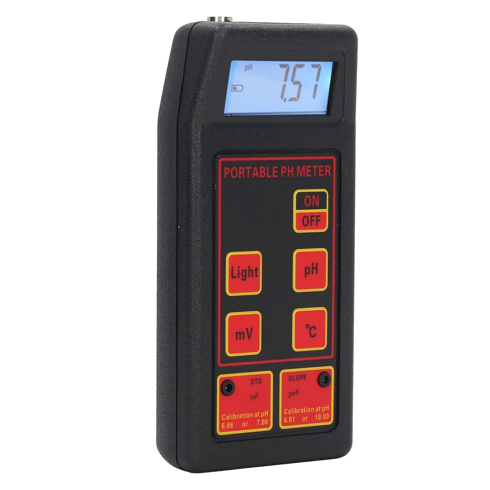 Ausla Wassertester, ABS-PH-Messgerät, Wasserqualitätsprüfgerät, 0,00 Bis 14,00 PH und 32 Bis 212 Fahrenheit, Automatische Kalibrierung, 4-stellige Anzeige für Pool, Spa, Aquarium, Labor, Zuhause (