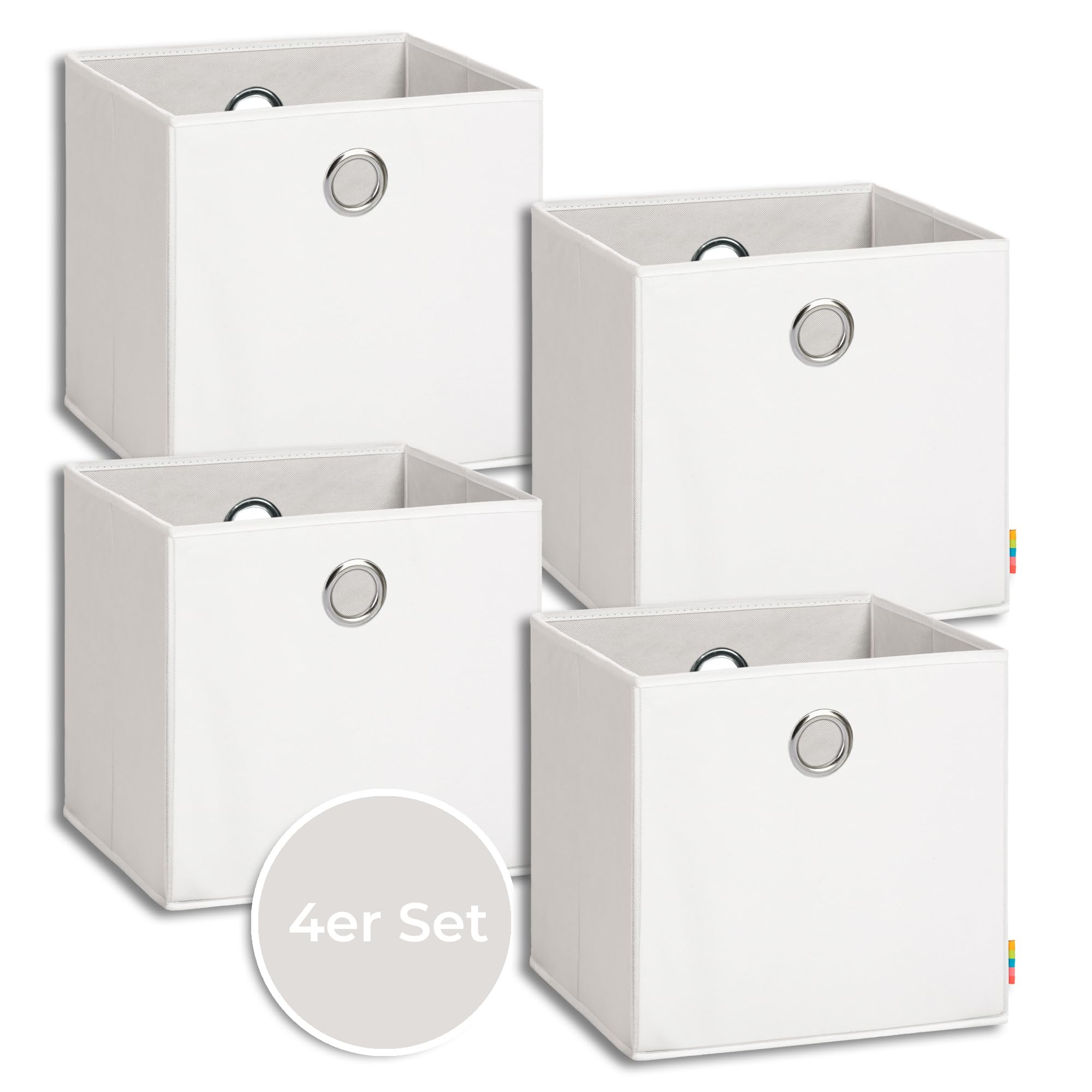 Cajas De Almacenamiento Plegables Para Estantería Kallax – 33x33x33 Cm – Juego De 2 – Colores Variados – Extra Estables