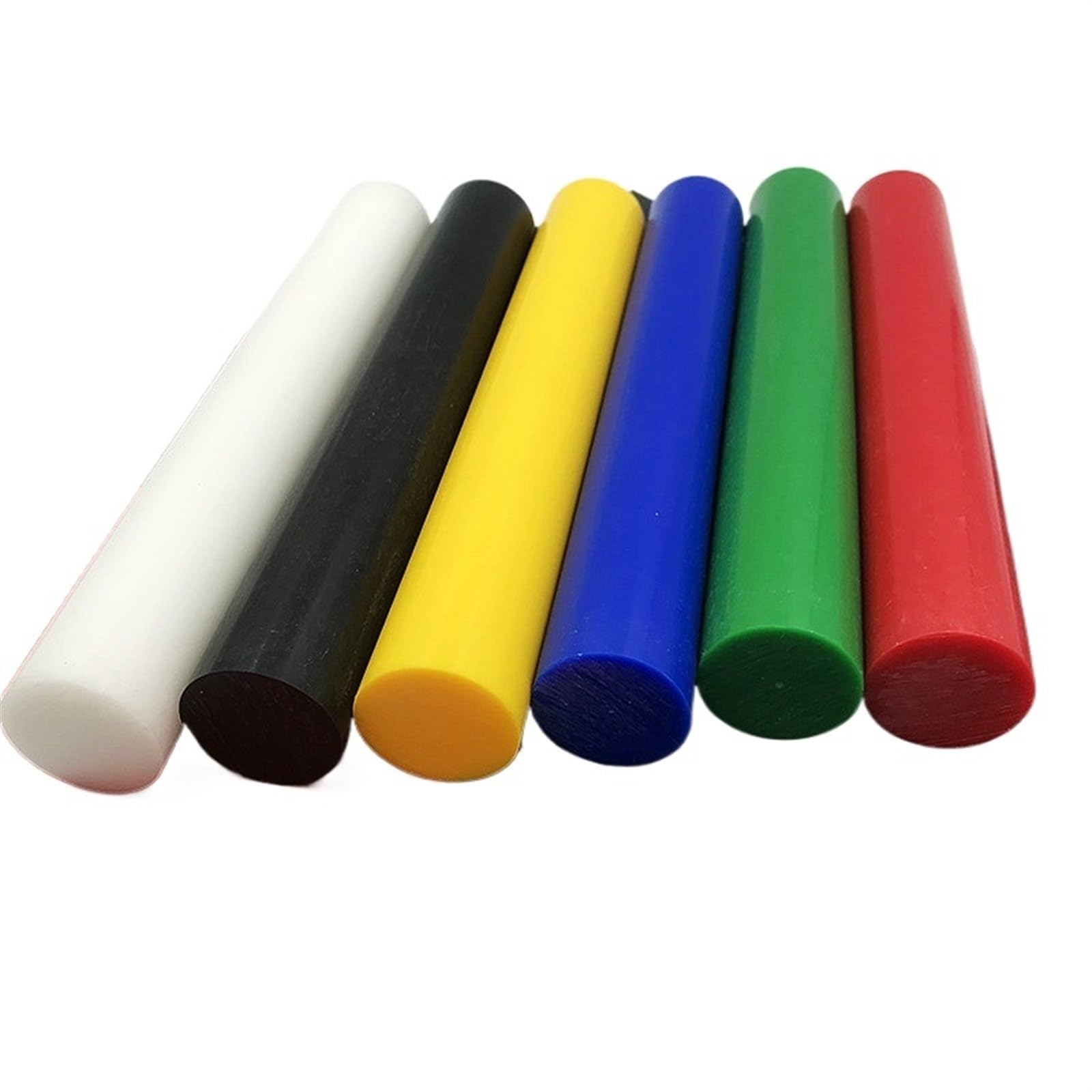 Paquete De 2 Varillas Nylon POM Multicolor Diámetro 3-50 Mm Longitud 500(Black,50x500mm)