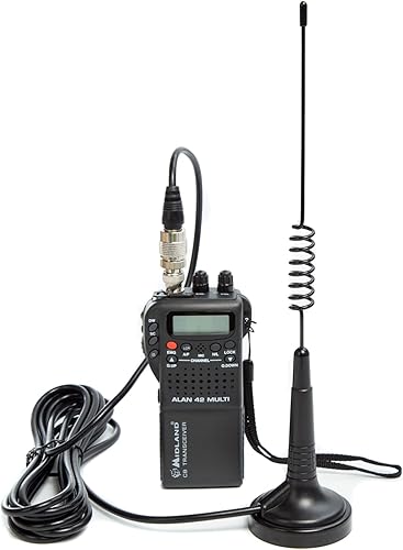 Miniatura 4 de Antena CB de 27 MHz, antena de radio CB de mano, montaje magnético, antena de radio CB de 14 pulgadas PL259 y BNC macho compatible con Cobra Midland