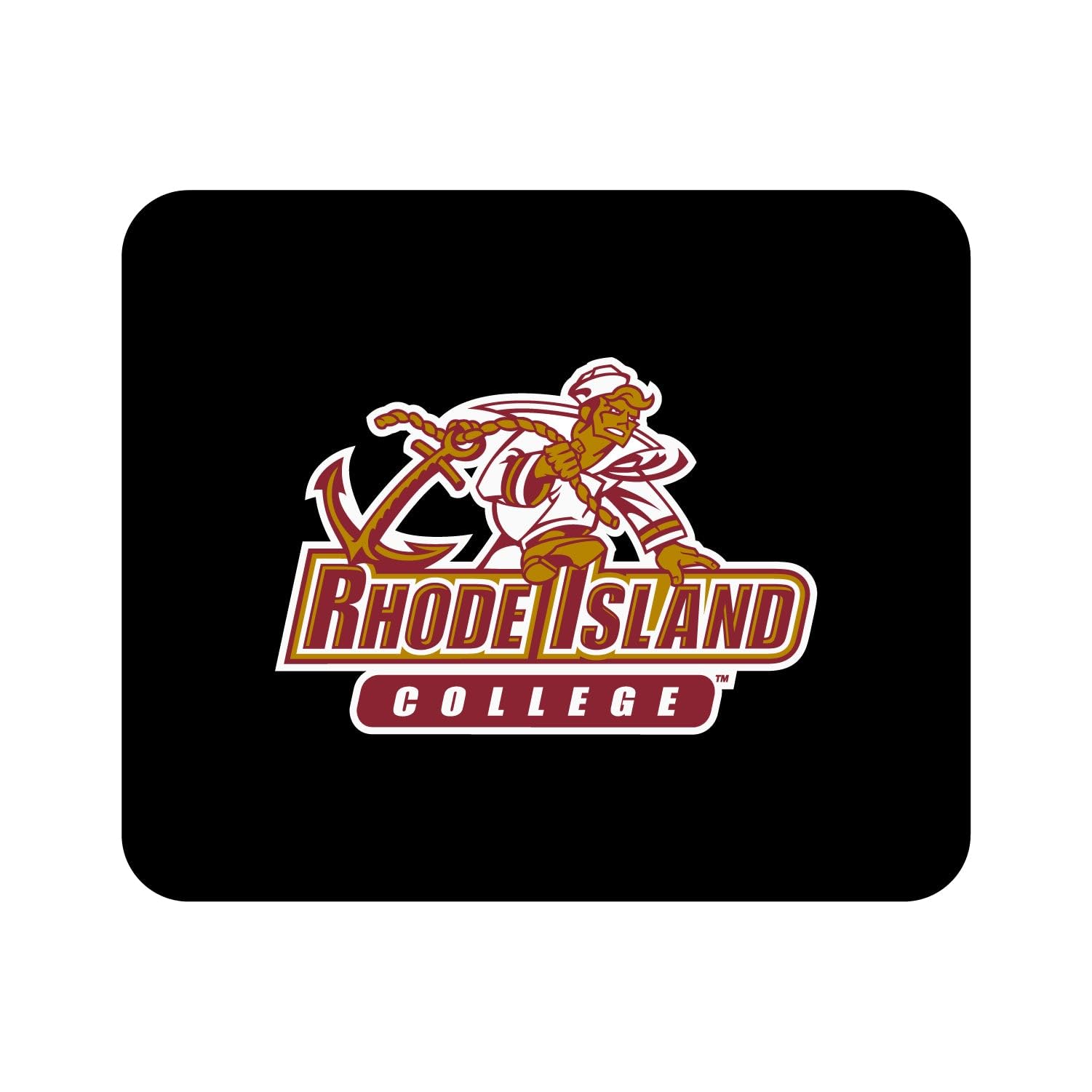 Mouse Pad, Fabric, Rhode Island College Standard/Classic Black