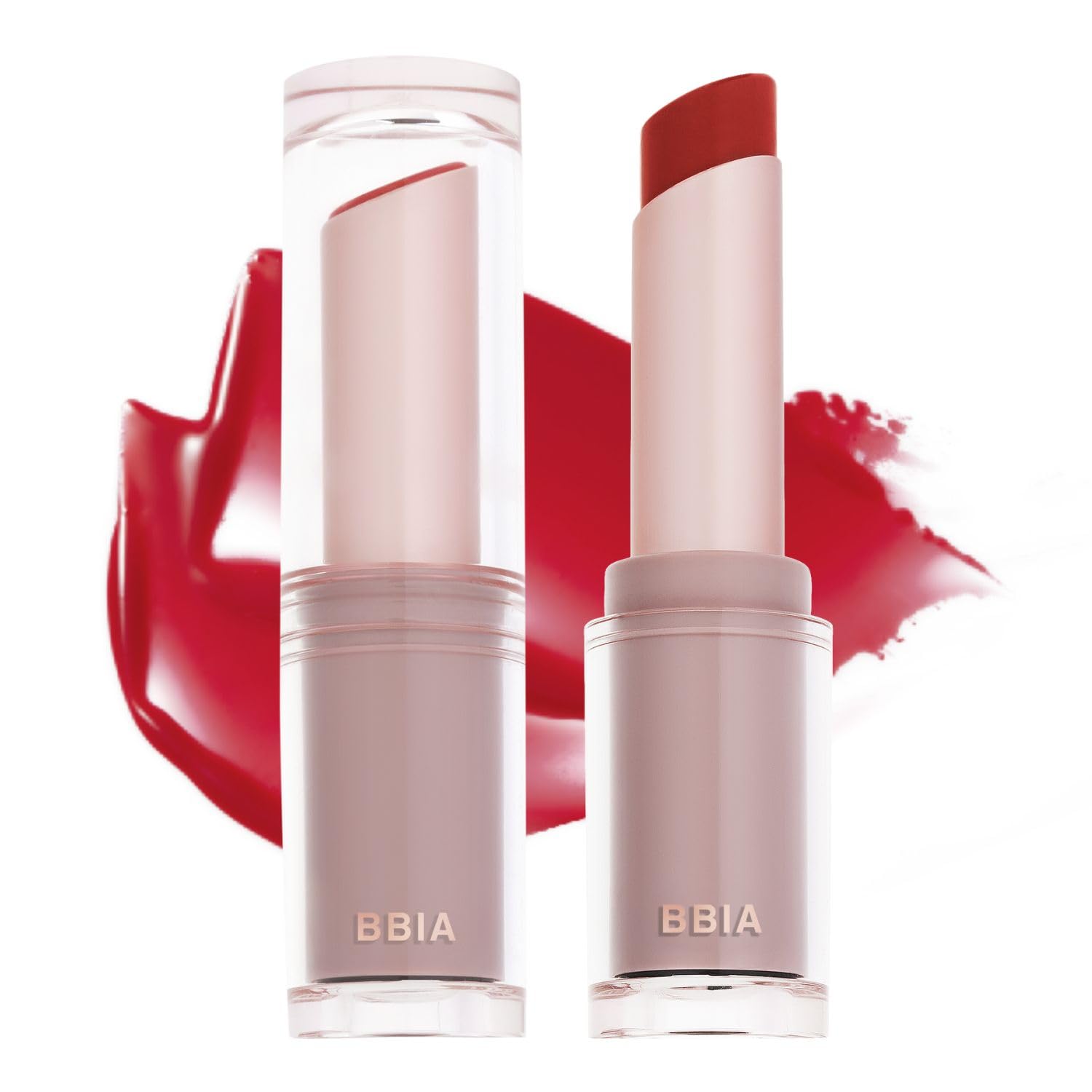 Ready To Wear Water Lipstick – Sheer Long-Lasting Lip Gloss Stick, Glowy & Glossy Texture, Moisturizing, Transparent & Buildable Color, Natural Tinting, Korea Lip Makeup (03 - WET CAMELLIA)