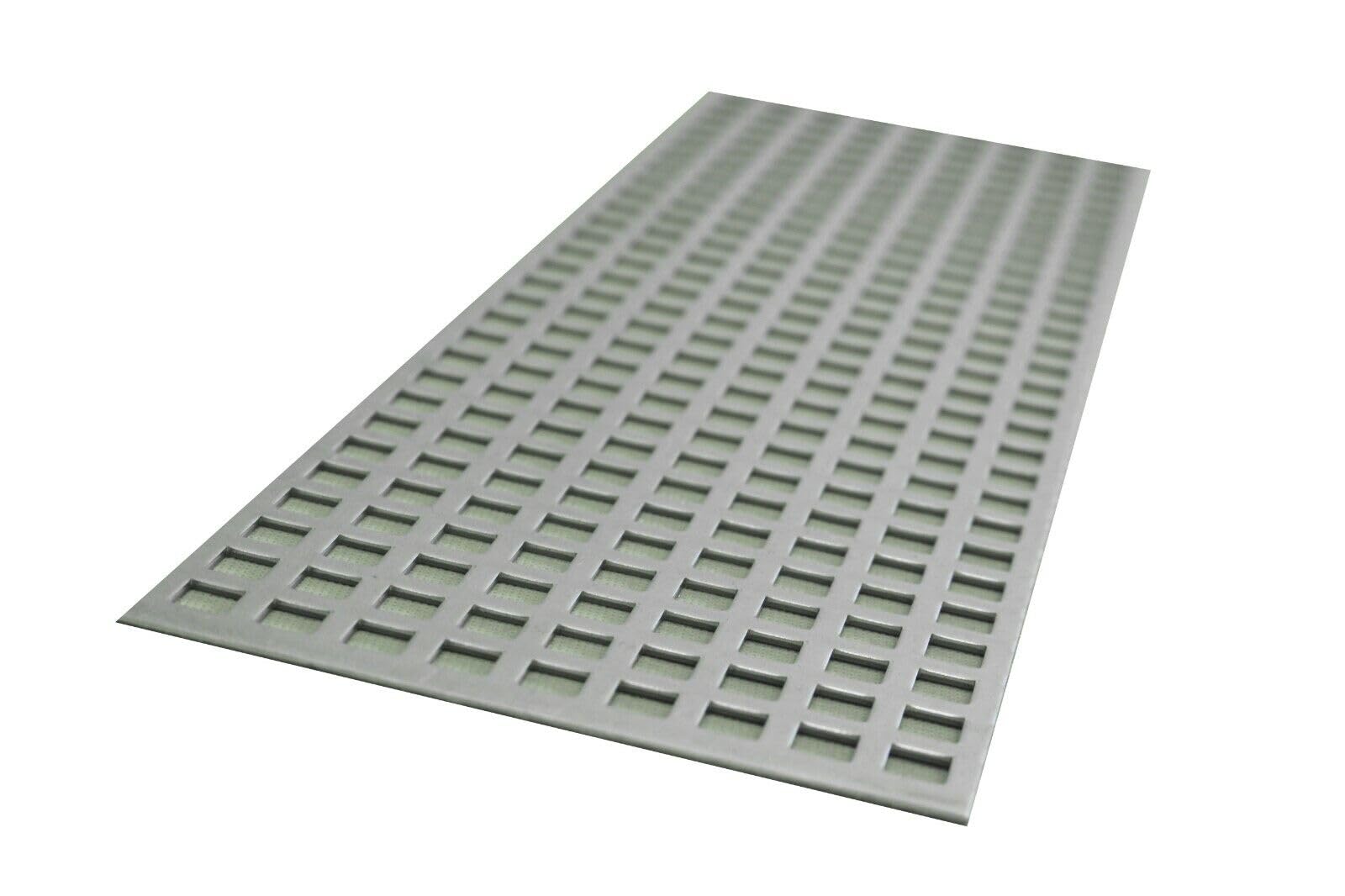 Tôle perforée en acier galvanisé de 2 mm Qg10-15 - Longueur : 1000 mm (100 x 1000)