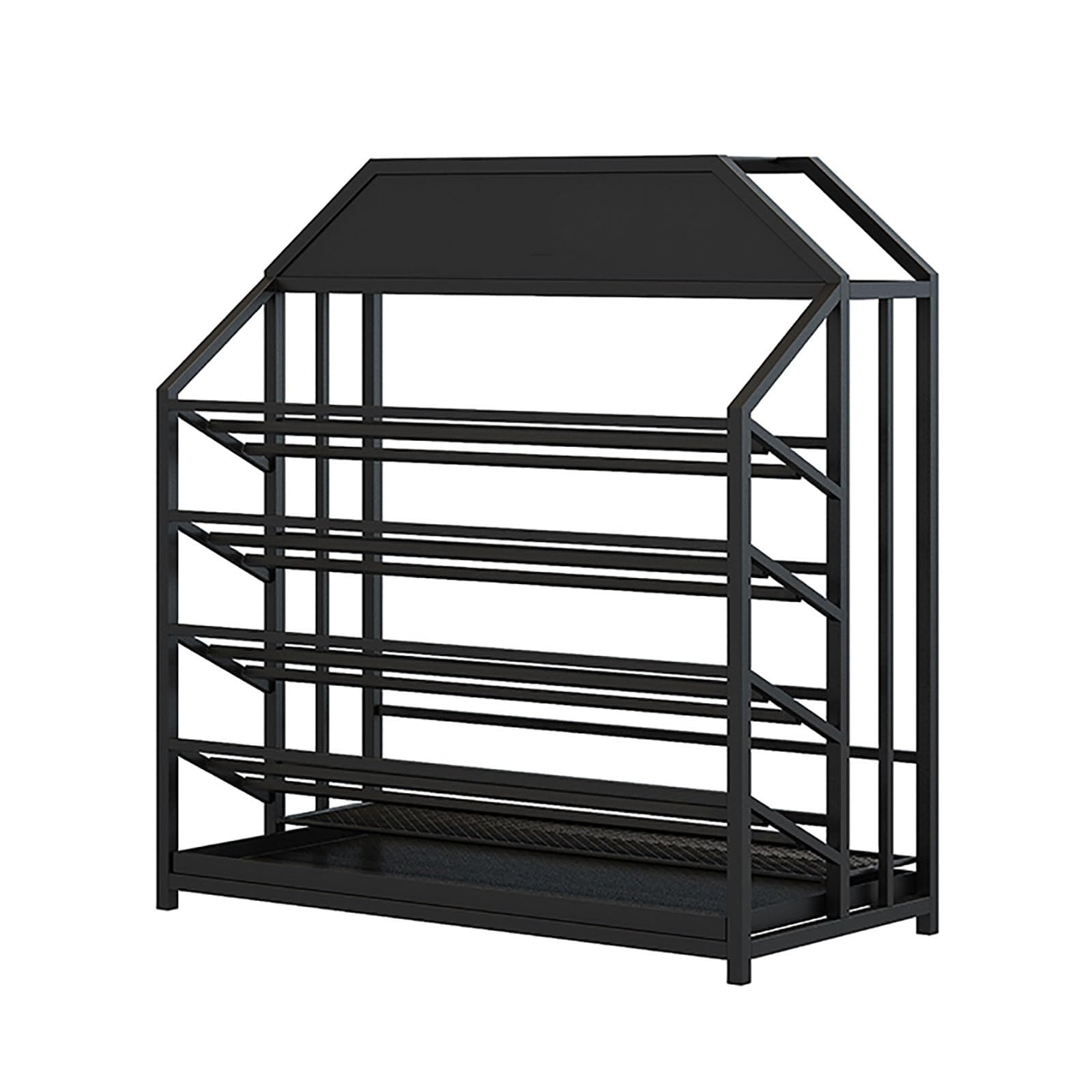 Grand porte-parapluie design noir pour organiser une entrée moderne les jours de pluie
