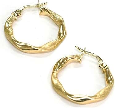 イタリア製　750 k18 フープピアス 楽天市場】イタリアンジュエリー フープピアスの通販