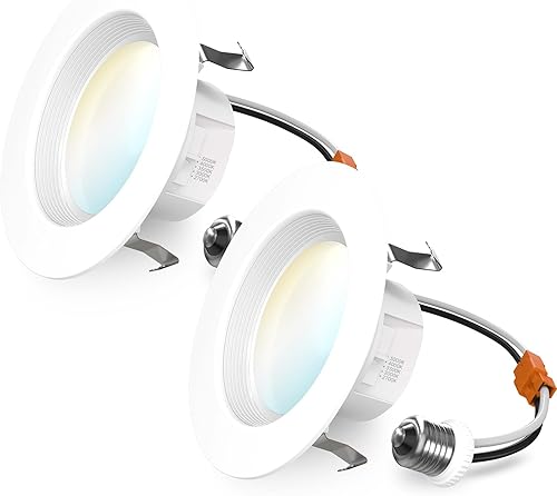Sunco 4 Inch LED Recessed Lights, 11W 660LM Retrofit Downlight, 5CCT 2700K-5000K