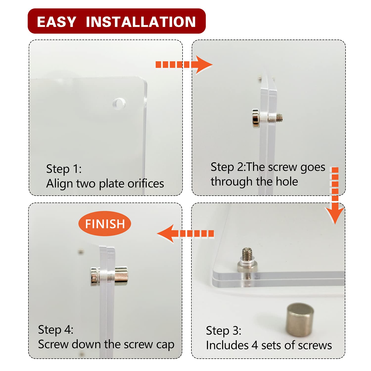 Suaific Wasserdichter Bilderrahmen Für Gräber - Acryl, 12,7 X 17,8 Cm Für Den Außenbereich