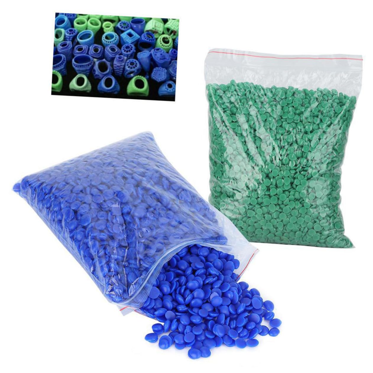450PCS Low Temperature Hemispherical Jewelry Casting Wax Beads Mold for Universal Jewelry Making Suitable for Gold Silver and Copper Crafting