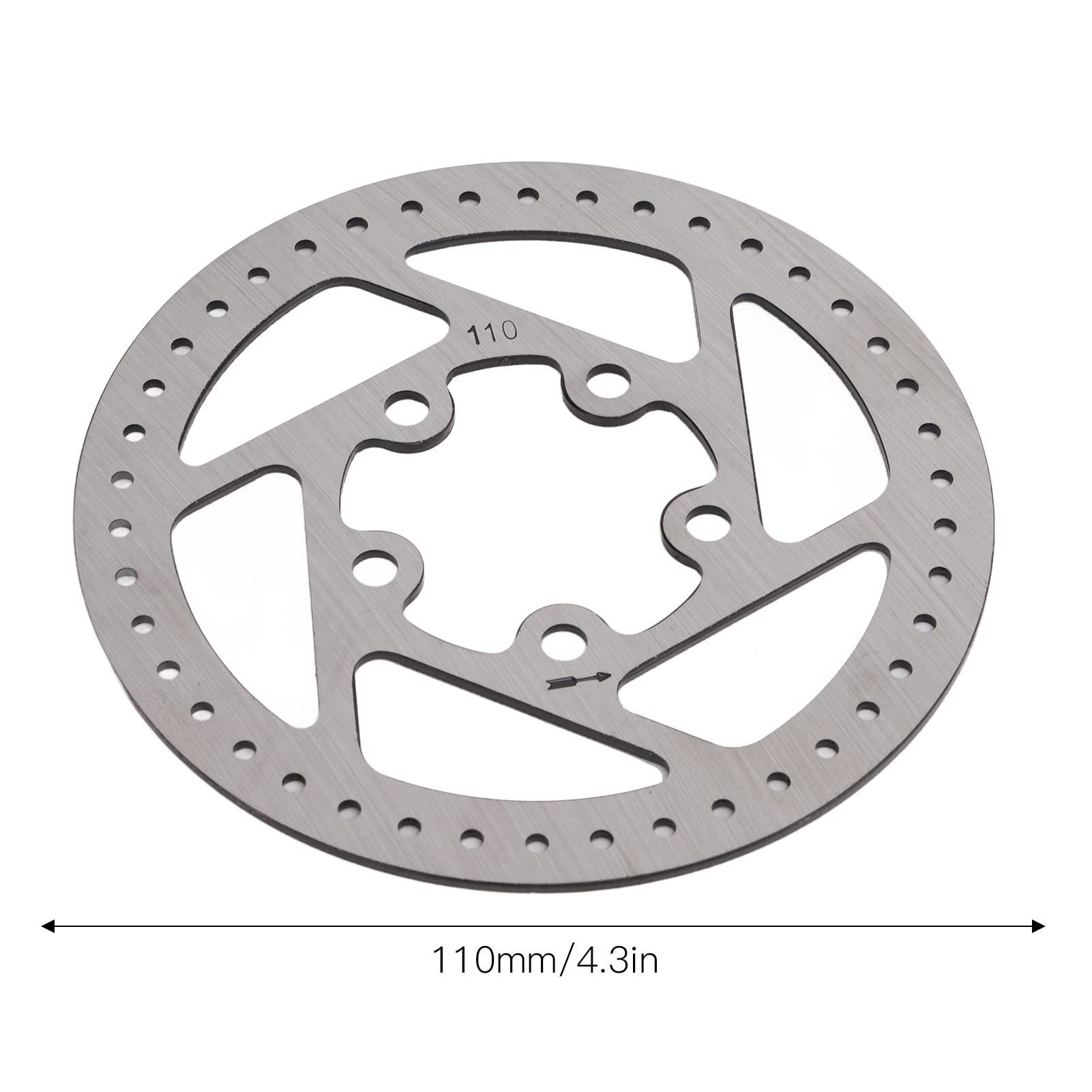 BuyWeek Disco Freno Rotore del Freno a Disco per Xiaomi M365 1S LITE, 110 mm a 5 Fori in Acciaio Inossidabile per Monopattino Elettrico