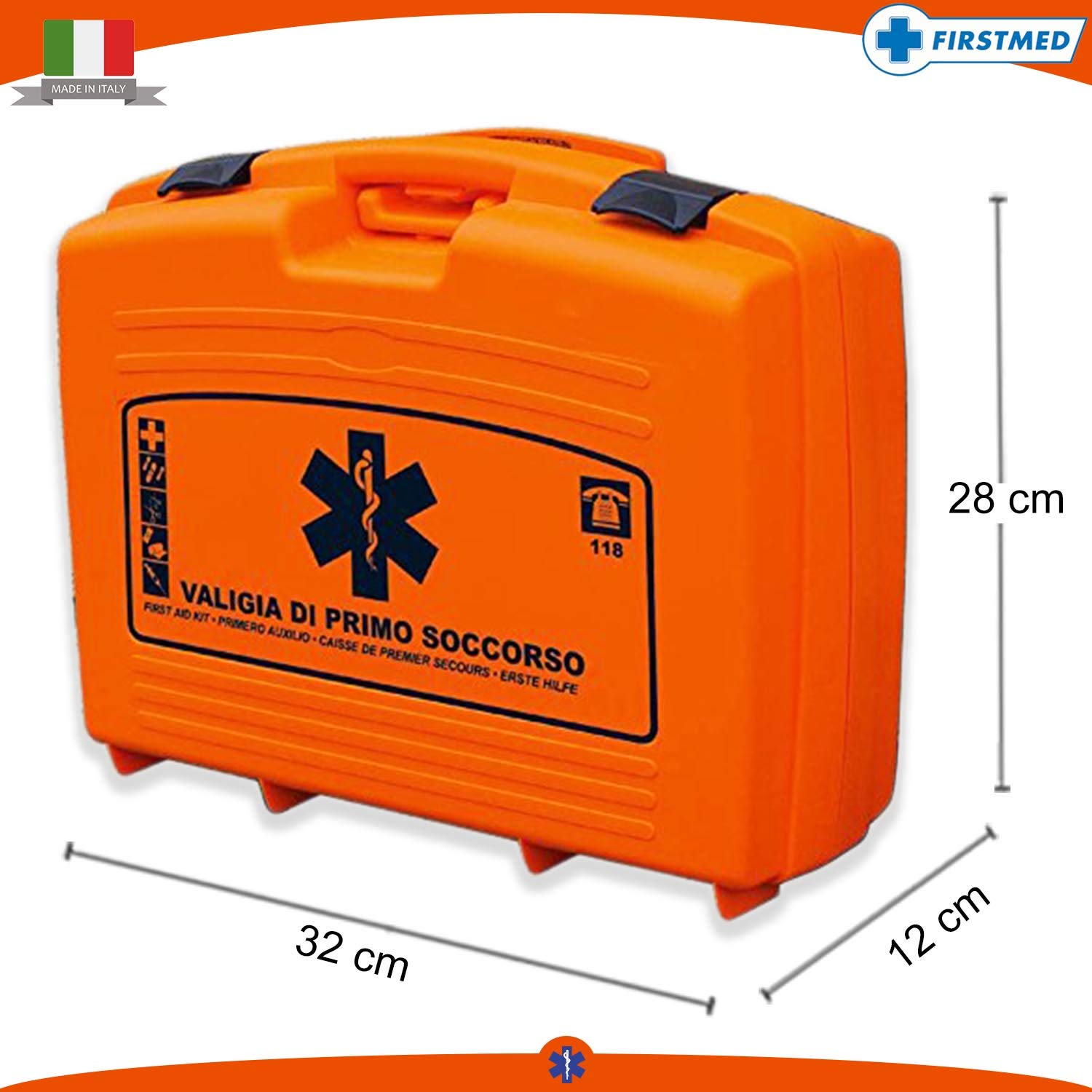 Firstmed 148/2373 - Caso De Primeros Auxilios, Orange, color: naranja