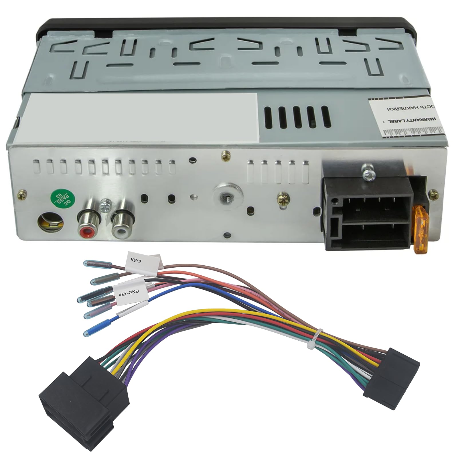 1 x adapter kablowy 20-pinowy do ISO, 20-pinowy adapter do wiązki przewodów, 20-pinowy adapter ISO, zapasowy adapter do radia samochodowego, kompatybilny z kierownicą i liniami sterowania