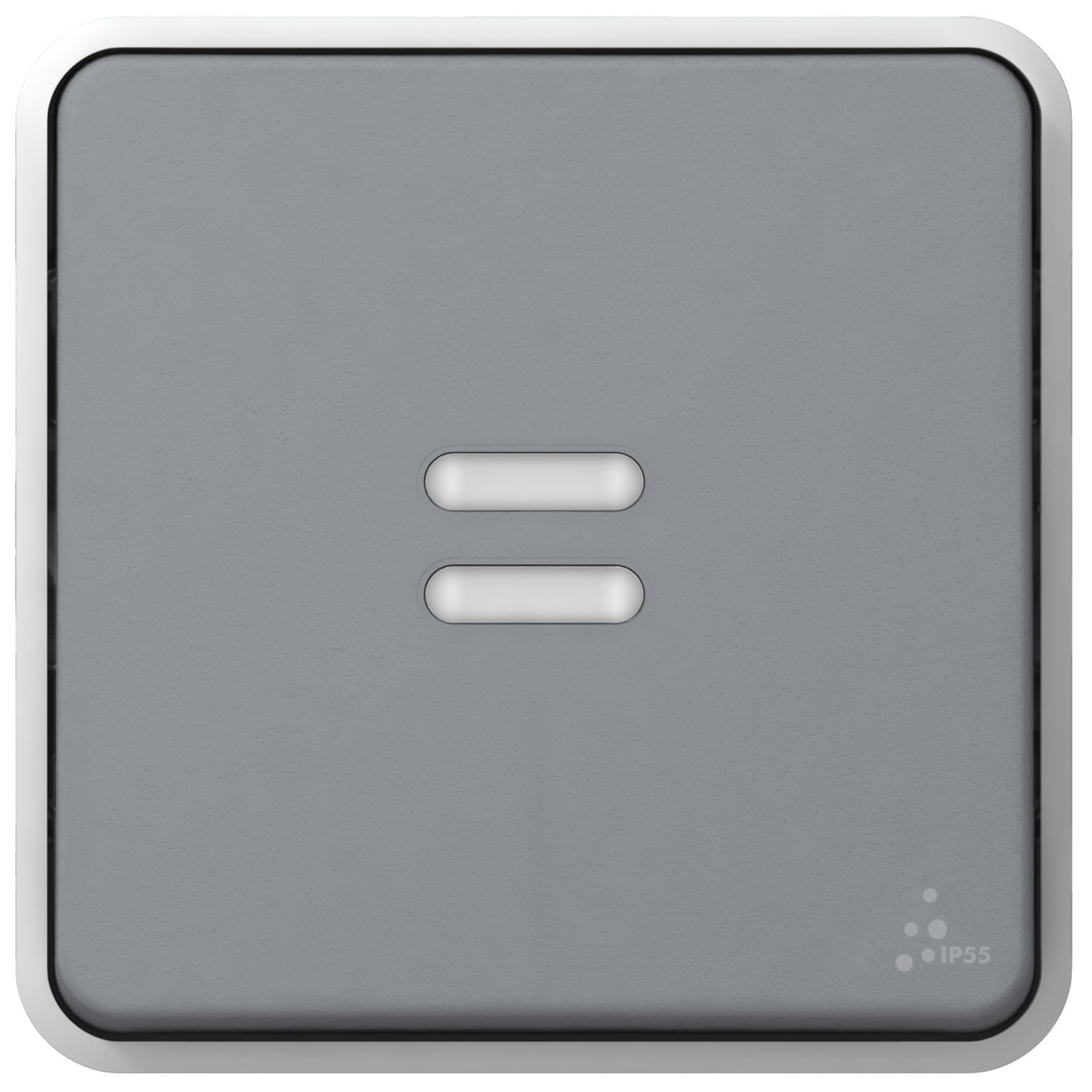 Legrand 069515 Interrupteur ou Va et Vient Étanche Témoin sans Neutre Plexo Composable IP55, 6ax, 250V, Gris